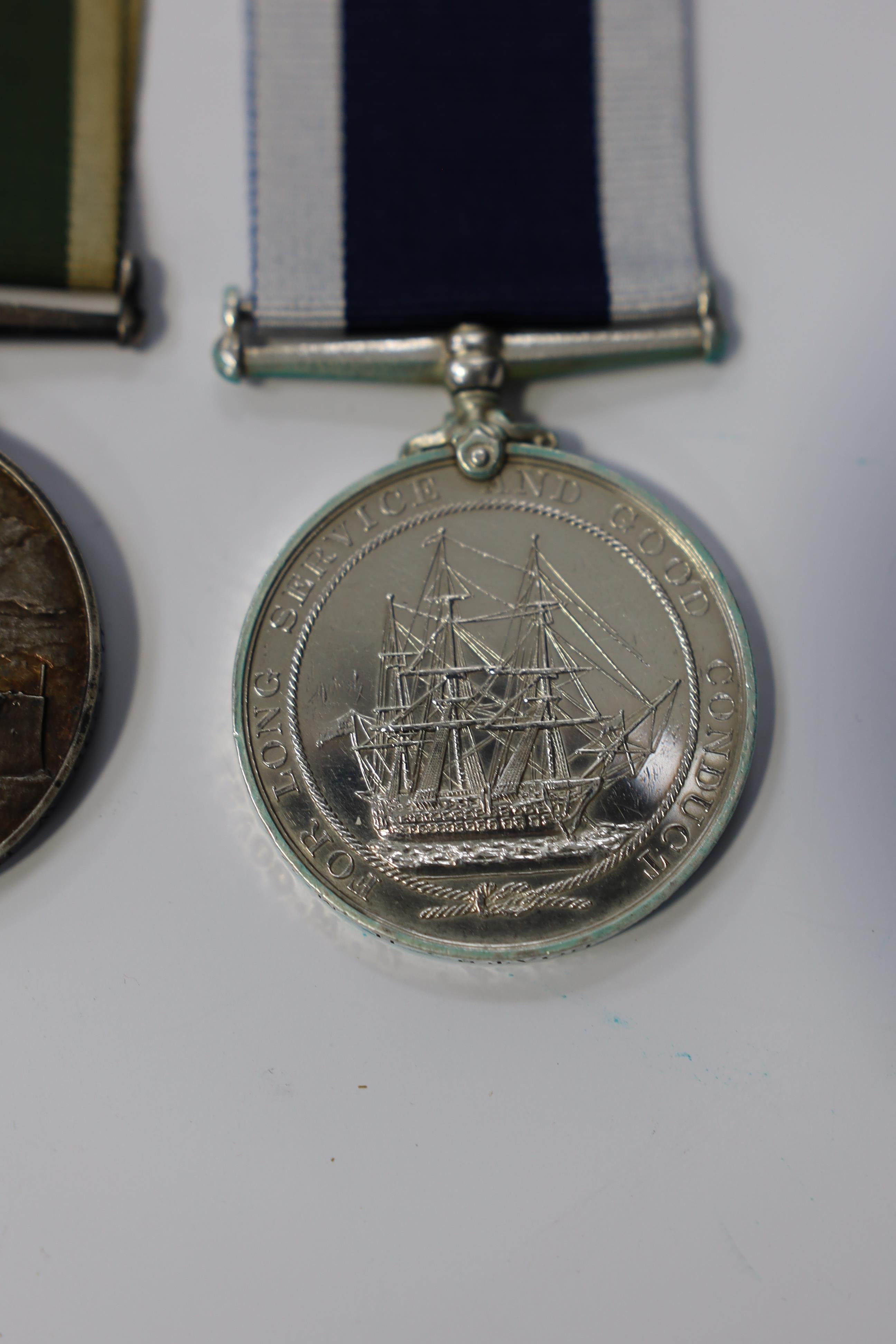 Three LSGC medals; Ed VII Royal Naval LSGC to 158678 J.A.Ford, Boat'n, H.M.Coast.Guard; Geo V Royal Naval LSGC to M.39756L.Parvin.R.P.O. H.M.S.Dunedin; Ed VII Royal Naval Reserve LSGC to D.3299 W.H.Pender, Sea'n 1.CL, R.